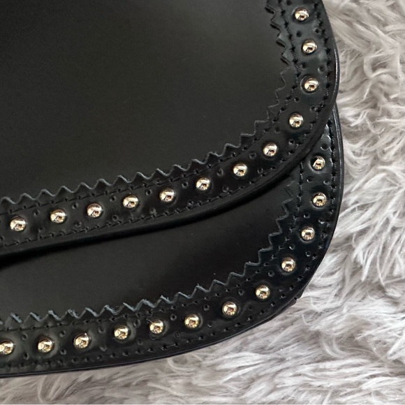 Patrizia Pepe Black Studded Shoulder Bag - Picture 9 of 16
